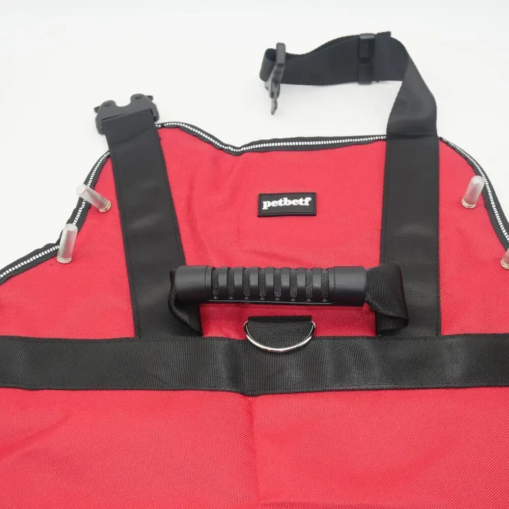 NEW Red Anti Hawk Anti Wolf Protective Dog Pet Vest MEDIUM Reflective Handle